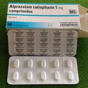 Buy ALPRAZOLAM 1MG BOX 60 TABS BY RATIOPHARMA online