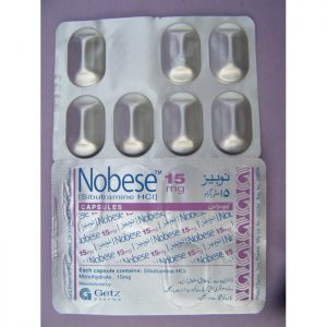 Order Nobese Sibutramine HCL 15 mg by Getz Pharma 7 capsules / Strip